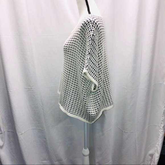 World Market Sweater Knit Pancho Style One Size - Picture 6 of 8